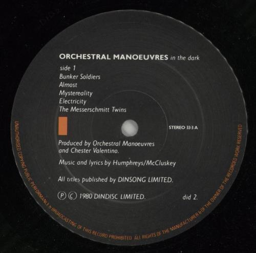 Orchestral Manoeuvres In The Dark Orchestral Manoeuvres In The Dark - Blue/Pink vinyl LP album (LP record) UK OMDLPOR869471