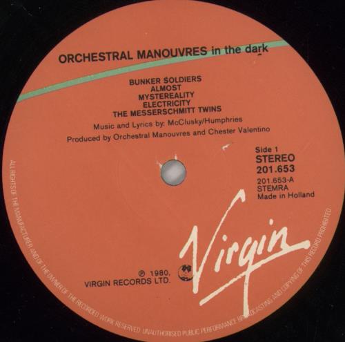 Orchestral Manoeuvres In The Dark Orchestral Manoeuvres In The Dark vinyl LP album (LP record) Dutch OMDLPOR742839