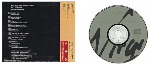Orchestral Manoeuvres In The Dark Organisation CD album (CDLP) Japanese OMDCDOR403971