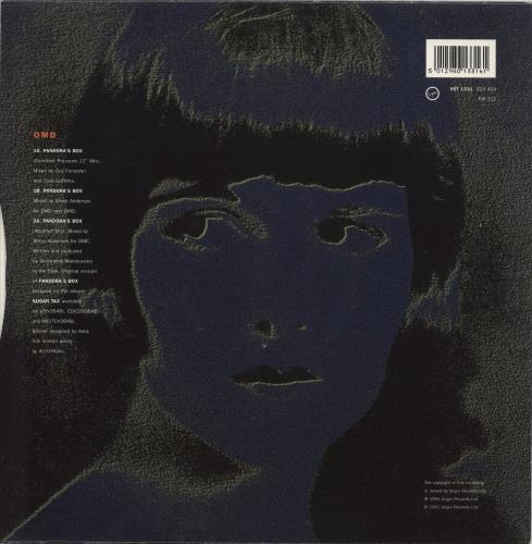 Orchestral Manoeuvres In The Dark Pandora's Box 12" vinyl single (12 inch record / Maxi-single) UK OMD12PA73597