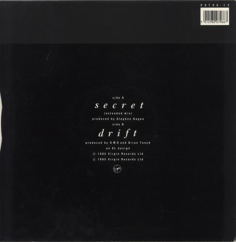 Orchestral Manoeuvres In The Dark Secret 12" vinyl single (12 inch record / Maxi-single) UK OMD12SE49551