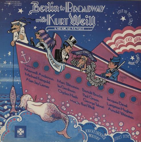 Original Cast Recording Berlin To Broadway with Kurt Weill 2-LP vinyl record set (Double LP Album) UK 1OC2LBE761978