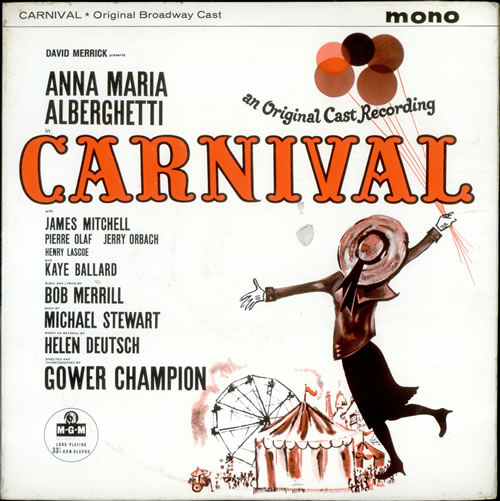 Original Cast Recording Carnival - Sample vinyl LP album (LP record) UK 1OCLPCA521386