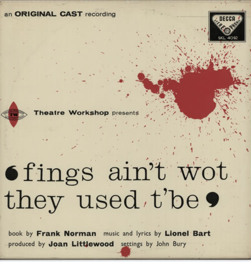 Original Cast Recording Fings Ain't Wot They Used T' Be vinyl LP album (LP record) UK 1OCLPFI619904