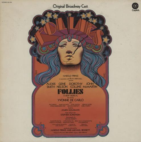Original Cast Recording Follies + insert vinyl LP album (LP record) US 1OCLPFO761371