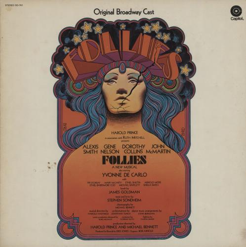 Original Cast Recording Follies vinyl LP album (LP record) US 1OCLPFO759644