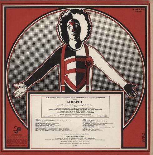 Original Cast Recording Godspell vinyl LP album (LP record) UK 1OCLPGO660567