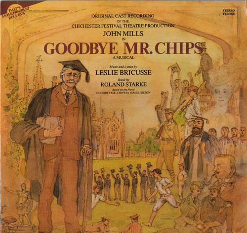 Original Cast Recording Goodbye Mr. Chips vinyl LP album (LP record) UK 1OCLPGO563147