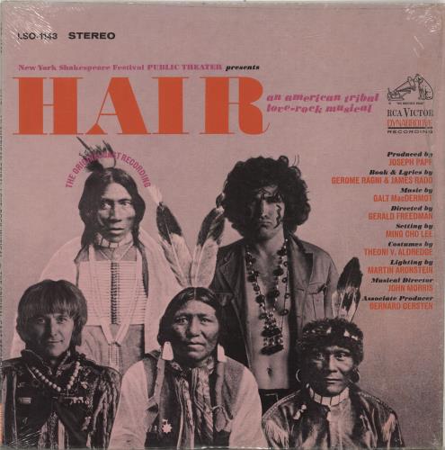 Original Cast Recording Hair vinyl LP album (LP record) US 1OCLPHA694394