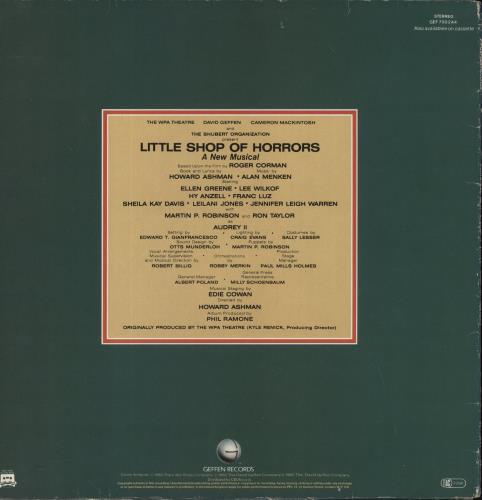 Original Cast Recording Little Shop Of Horrors vinyl LP album (LP record) UK 1OCLPLI700244