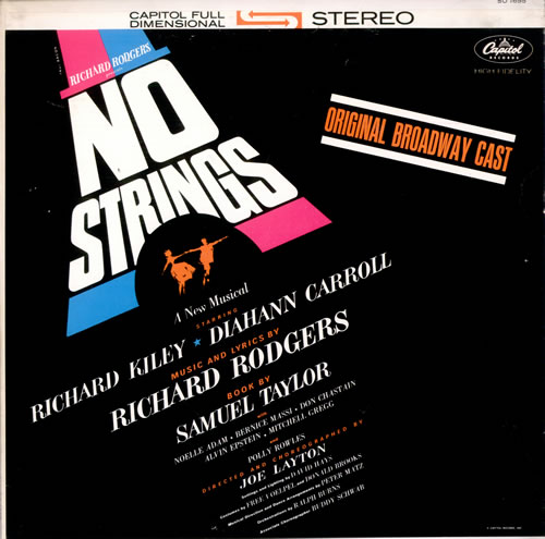 Original Cast Recording No Strings vinyl LP album (LP record) US 1OCLPNO512984