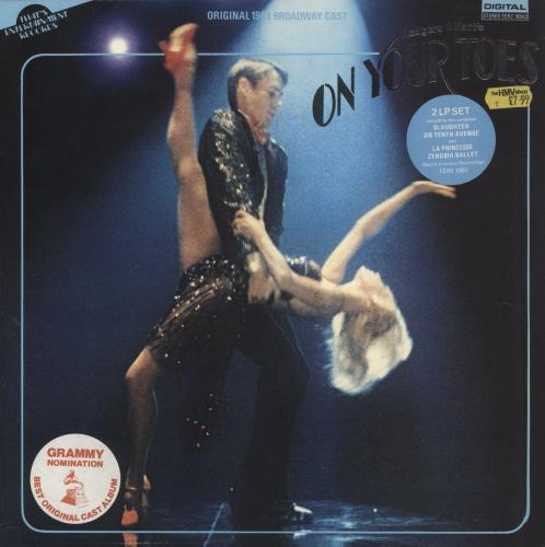 Original Cast Recording On Your Toes - Grammy Stickered Sleeve 2-LP vinyl record set (Double LP Album) UK 1OC2LON863293