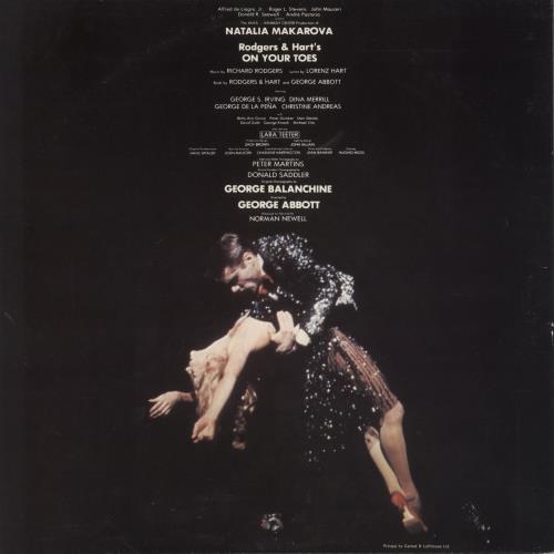 Original Cast Recording On Your Toes - Grammy Stickered Sleeve 2-LP vinyl record set (Double LP Album) UK 1OC2LON863293