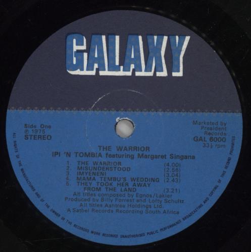 Original Cast Recording The Warrior - Laminated Gatefold vinyl LP album (LP record) UK 1OCLPTH617809