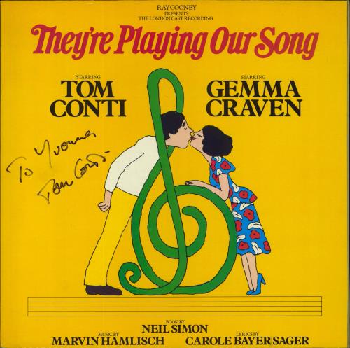 Original Cast Recording They're Playing Our Song - Autographed vinyl LP album (LP record) UK 1OCLPTH804397