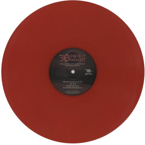 Original Soundtrack 30 Days Of Night - Blood Red Vinyl - RSD15 vinyl LP album (LP record) UK OSTLPDA888063