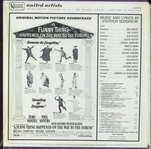 Original Soundtrack A Funny Thing Happened On The Way To The Forum vinyl LP album (LP record) US OSTLPAF796931