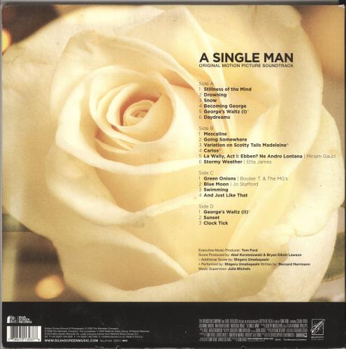 Original Soundtrack A Single Man - 180gm Gold Vinyl 2-LP vinyl record set (Double LP Album) UK OST2LAS733271