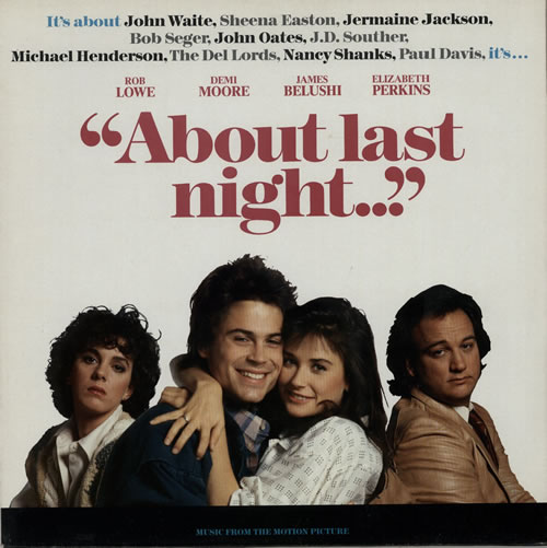 Original Soundtrack About Last Night vinyl LP album (LP record) UK OSTLPAB586205