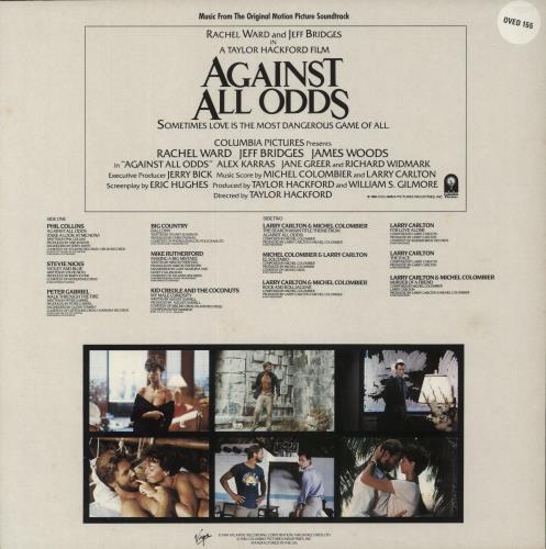 Original Soundtrack Against All Odds vinyl LP album (LP record) UK OSTLPAG392008