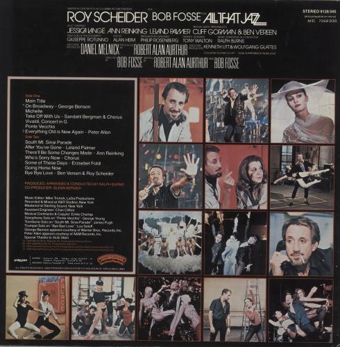 Original Soundtrack All That Jazz vinyl LP album (LP record) Greek OSTLPAL733381