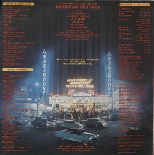 Original Soundtrack American Hot Wax 2-LP vinyl record set (Double LP Album) Japanese OST2LAM884161