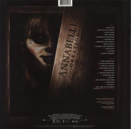 Original Soundtrack Annabelle: Creation - White Vinyl vinyl LP album (LP record) UK OSTLPAN888068