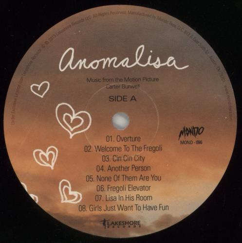 Original Soundtrack Anomalisa - 180g vinyl LP album (LP record) US OSTLPAN858130