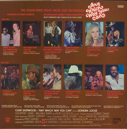 Original Soundtrack Any Which Way You Can vinyl LP album (LP record) UK OSTLPAN811934