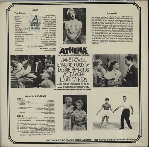 Original Soundtrack Athena - Sealed vinyl LP album (LP record) US OSTLPAT635687