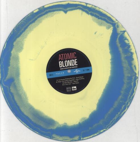 Original Soundtrack Atomic Blonde - Blue and Yellow Swirl Vinyl 2-LP vinyl record set (Double LP Album) US OST2LAT858126