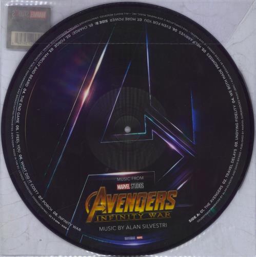 Original Soundtrack Avengers: Infinity War picture disc LP (vinyl picture disc album) UK OSTPDAV828022