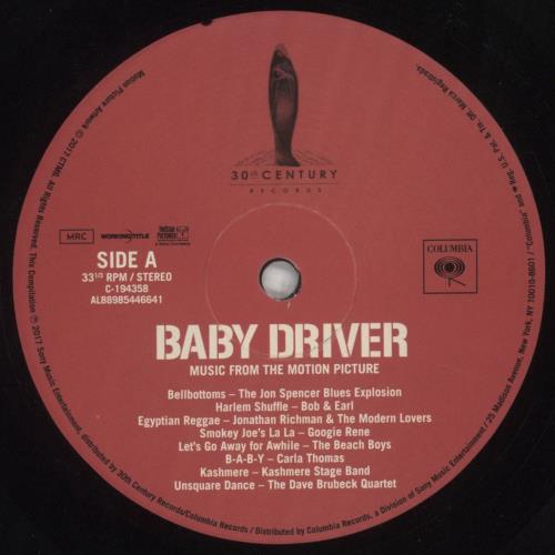 Original Soundtrack Baby Driver 2-LP vinyl record set (Double LP Album) US OST2LBA851008