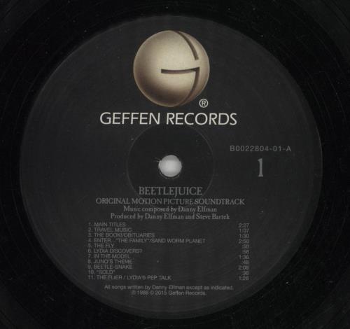 Original Soundtrack Beetlejuice vinyl LP album (LP record) UK OSTLPBE869149