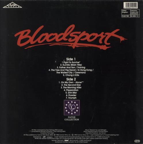 Original Soundtrack Bloodsport [Based On A True Story] vinyl LP album (LP record) German OSTLPBL825966