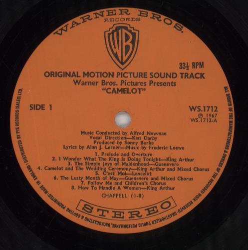 Original Soundtrack Camelot vinyl LP album (LP record) UK OSTLPCA321936