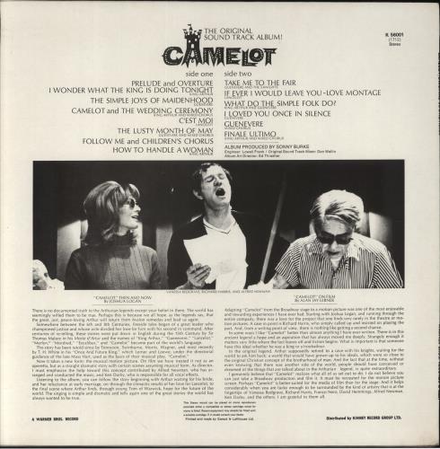 Original Soundtrack Camelot vinyl LP album (LP record) UK OSTLPCA860538