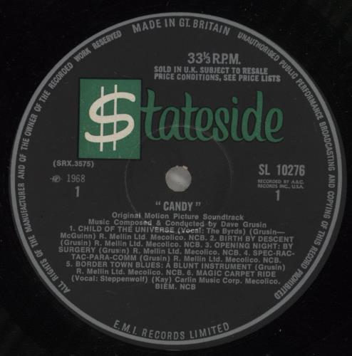 Original Soundtrack Candy vinyl LP album (LP record) UK OSTLPCA553958