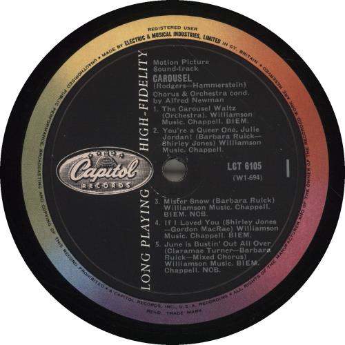 Original Soundtrack Carousel - 2nd vinyl LP album (LP record) UK OSTLPCA504825