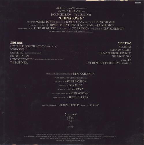 Original Soundtrack Chinatown - Gold Vinyl - RSD16 vinyl LP album (LP record) UK OSTLPCH798965