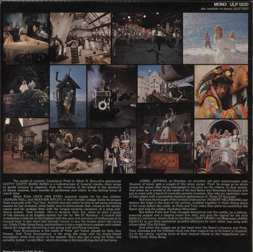 Original Soundtrack Chitty Chitty Bang Bang vinyl LP album (LP record) UK OSTLPCH552832