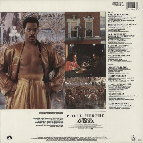 Original Soundtrack Coming To America vinyl LP album (LP record) US OSTLPCO586204