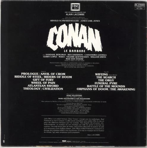 Original Soundtrack Conan Le Barbare vinyl LP album (LP record) French OSTLPCO733379