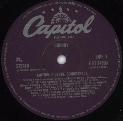 Original Soundtrack Convoy vinyl LP album (LP record) UK OSTLPCO522781