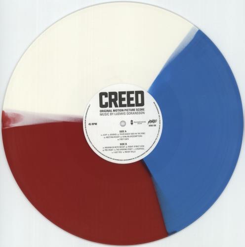 Original Soundtrack Creed - 180gm Red, White & Blue Tri-Colour Vinyl 2-LP vinyl record set (Double LP Album) US OST2LCR876248