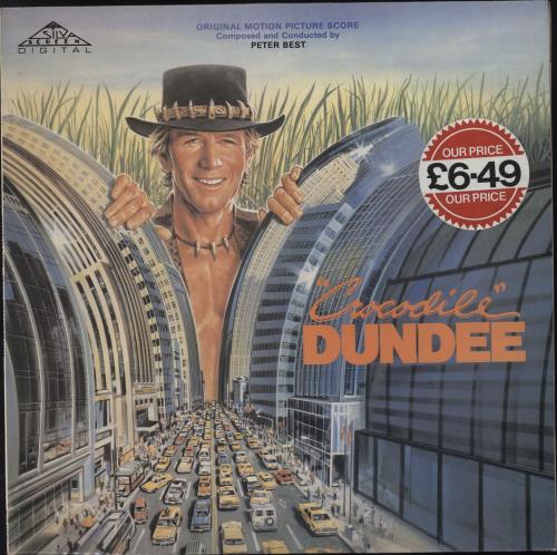 Original Soundtrack Crocodile Dundee - Shrink vinyl LP album (LP record) UK OSTLPCR728403