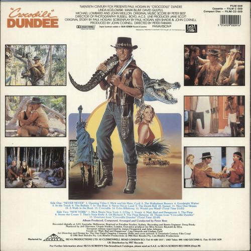Original Soundtrack Crocodile Dundee - Shrink vinyl LP album (LP record) UK OSTLPCR728403