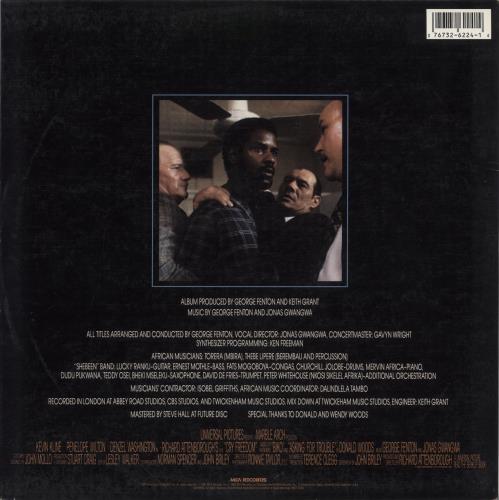 Original Soundtrack Cry Freedom vinyl LP album (LP record) UK OSTLPCR862541