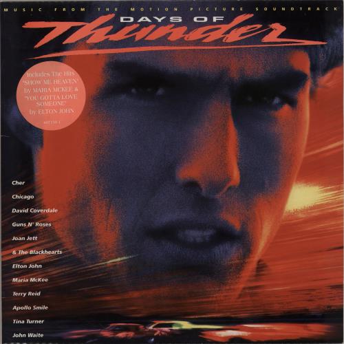 Original Soundtrack Days Of Thunder - Stickered sleeve vinyl LP album (LP record) UK OSTLPDA751549