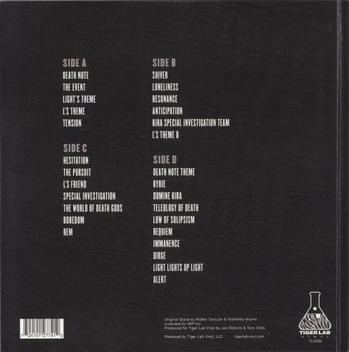 Original Soundtrack Death Note Original Score - Black & White Burst Vinyl 2-LP vinyl record set (Double LP Album) US OST2LDE877485